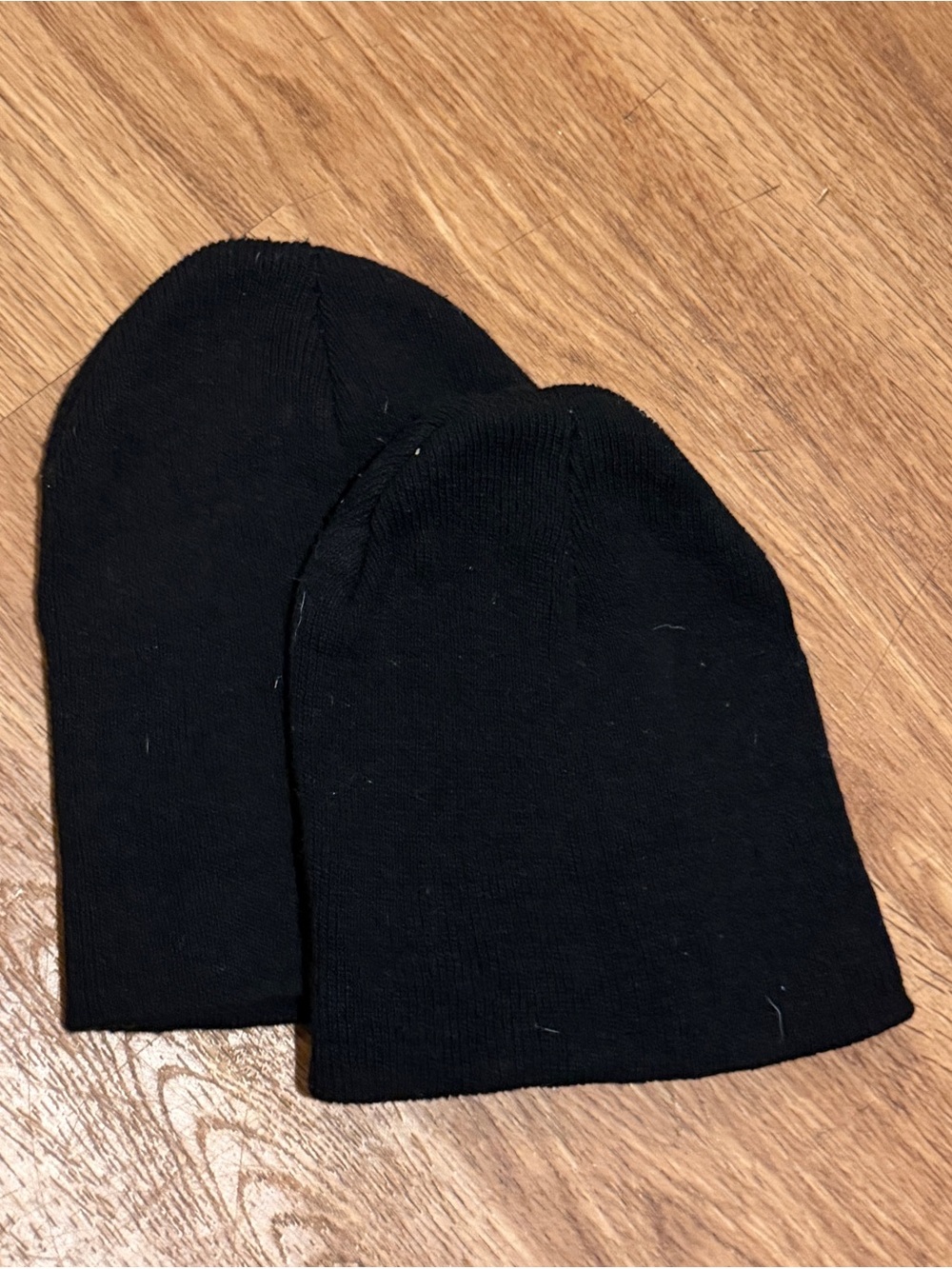 Men's Black Beanie Hat - Classic Knit